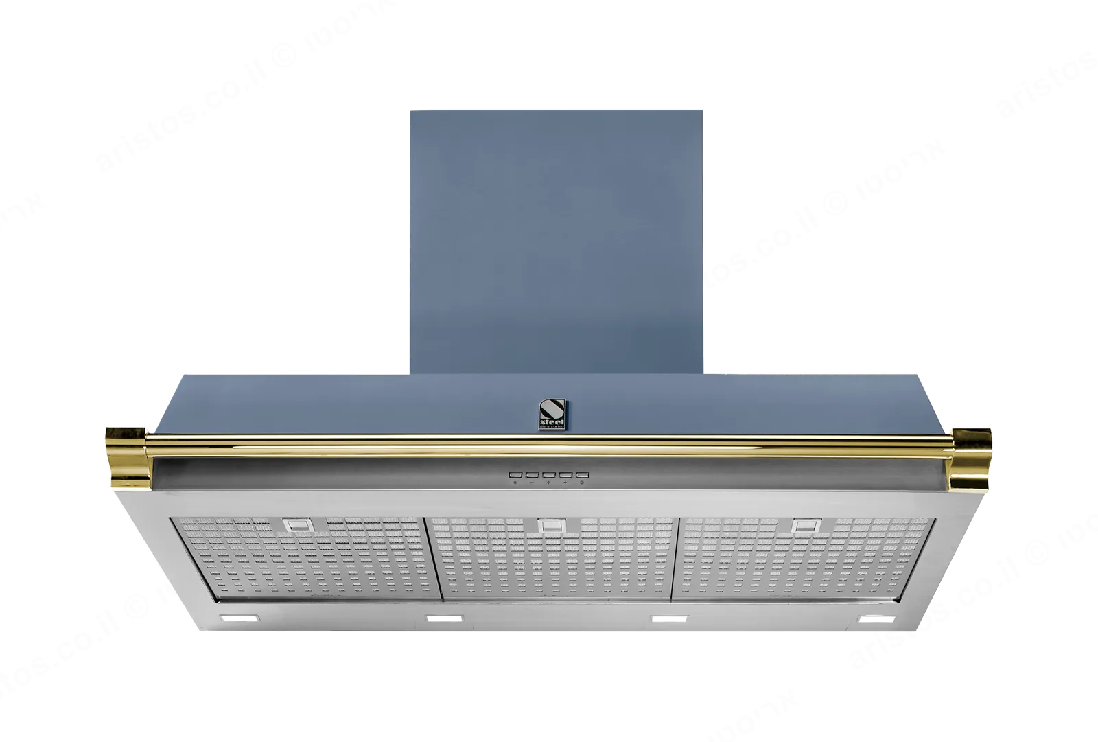 Steel קולט אדים 100 ס"מ סדרת Ascot תוצרת Steel דגם AKL100 גימור תכלת — תמונה 4